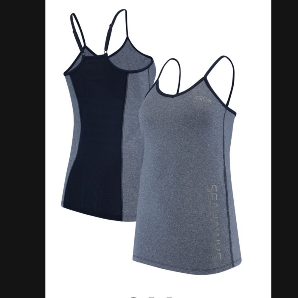 NWT Women's Seattle Seahawks Navy Full Count Tank